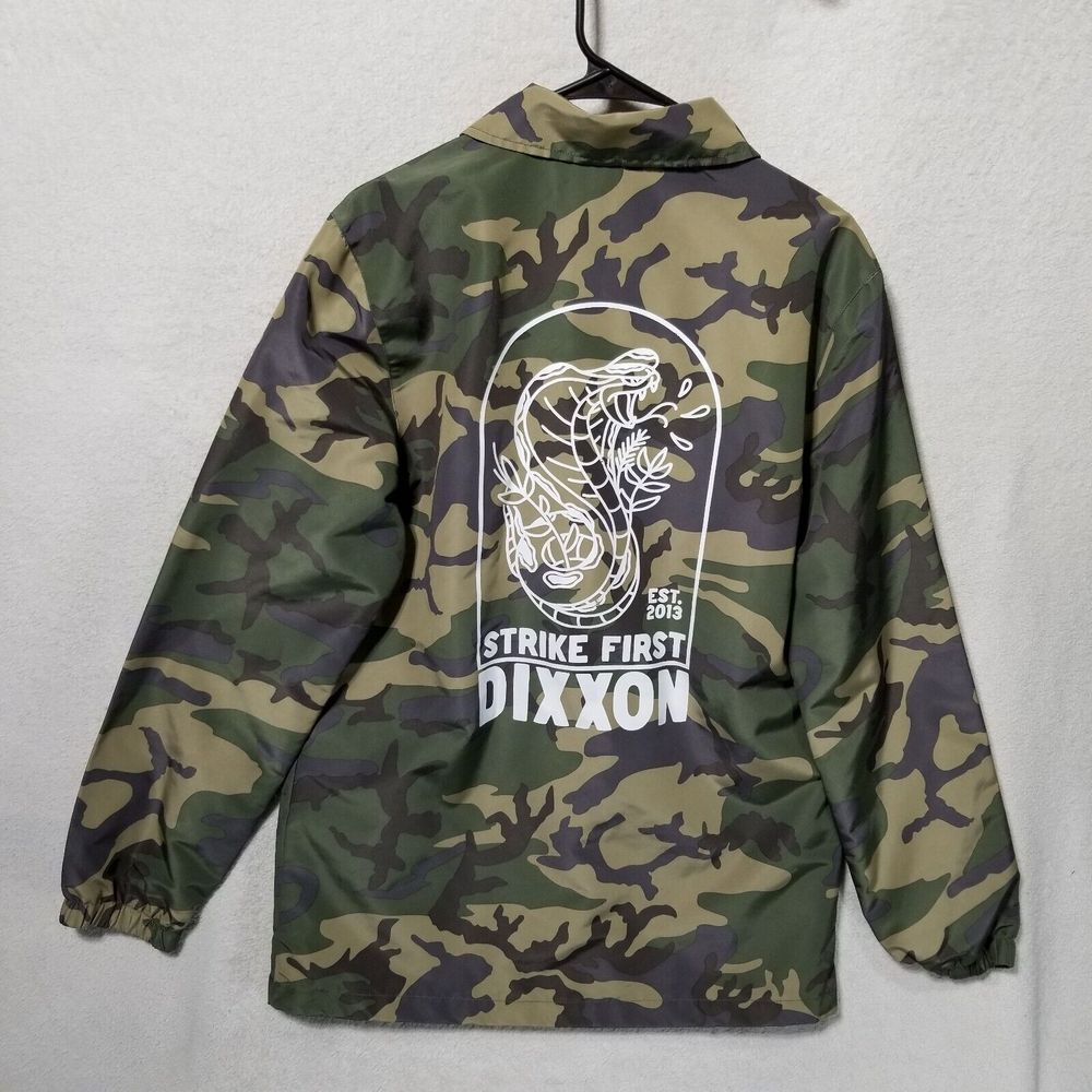Dixxon Flannel Company Camo Camoflage Strike First‎ Windbreaker Jacket Sz Small